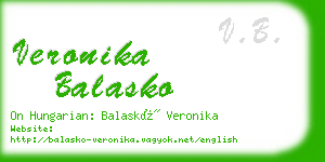 veronika balasko business card